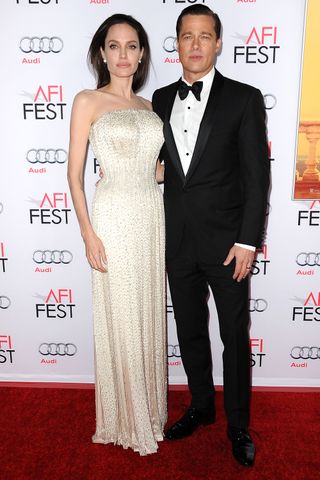 Angelina Jolie and Brad Pitt attend the premiere of