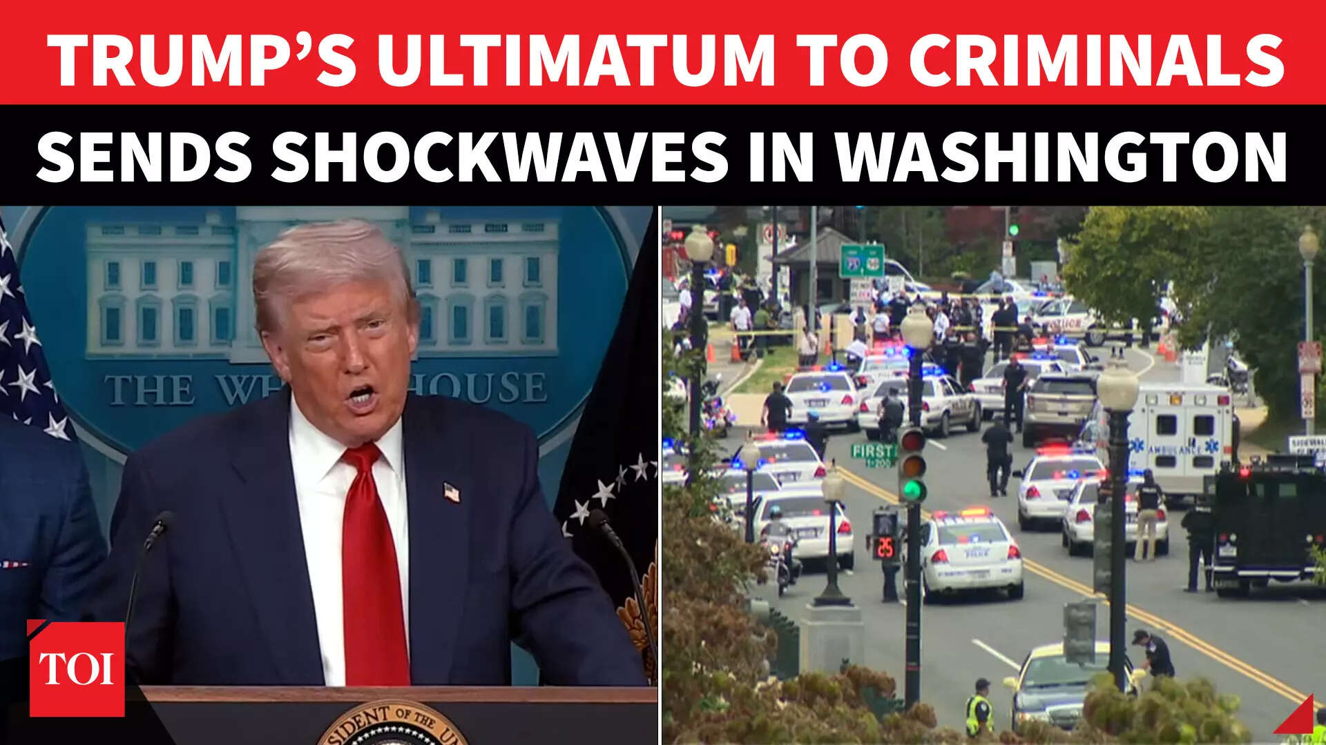 Trump Declares EMERGENCY In Washington; Warns Criminals Against ...