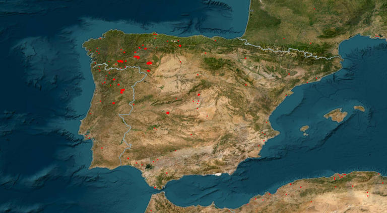 Waldbrande Spanien Aktuell Karte 2023