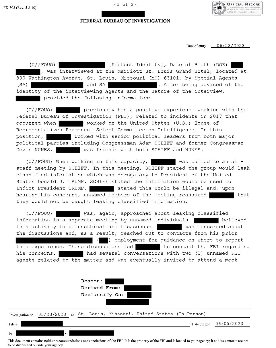 Whistleblower alleges top Dem approved leaking classified information