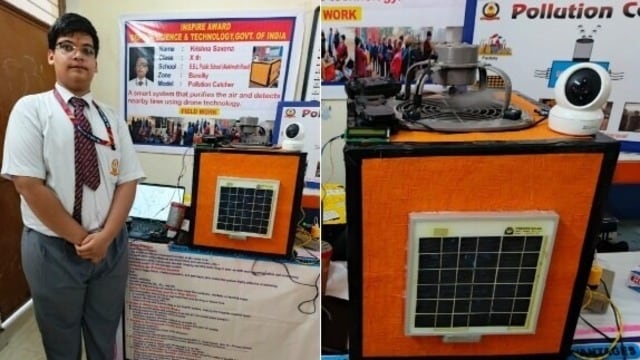 Krishna Saxena Bareilly Pollution Catcher Machine Model