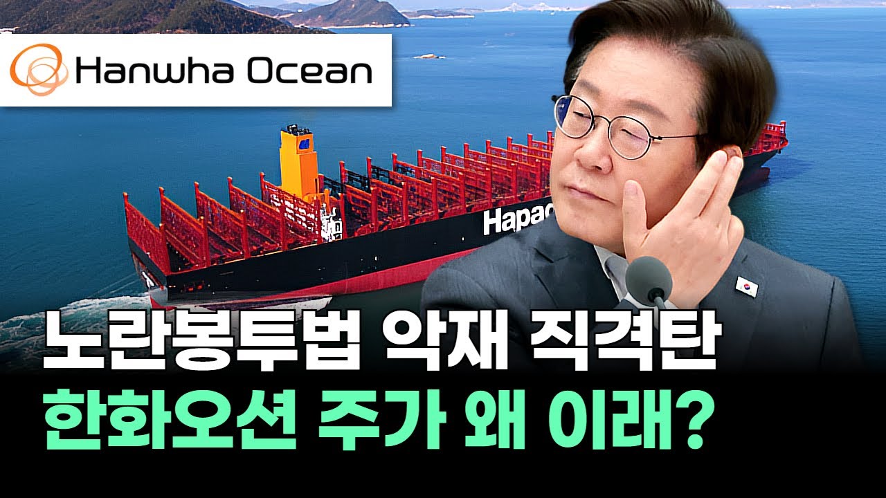 한화오션, 노란봉투법에 급락! 20만 원 이젠 못 간다 | Watch