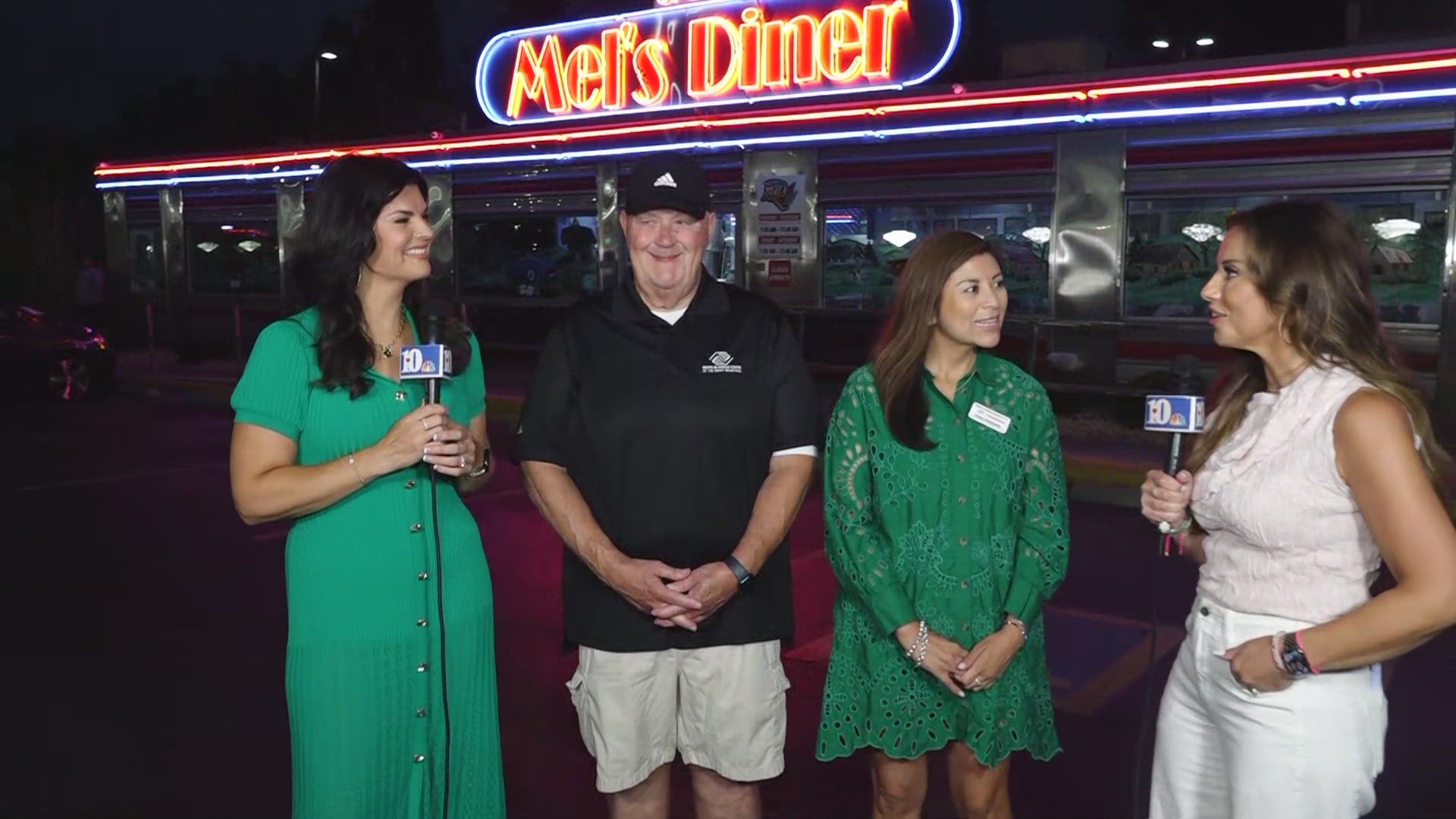10News Today at Mel's Diner in Pigeon Forge with the Boys and Girls