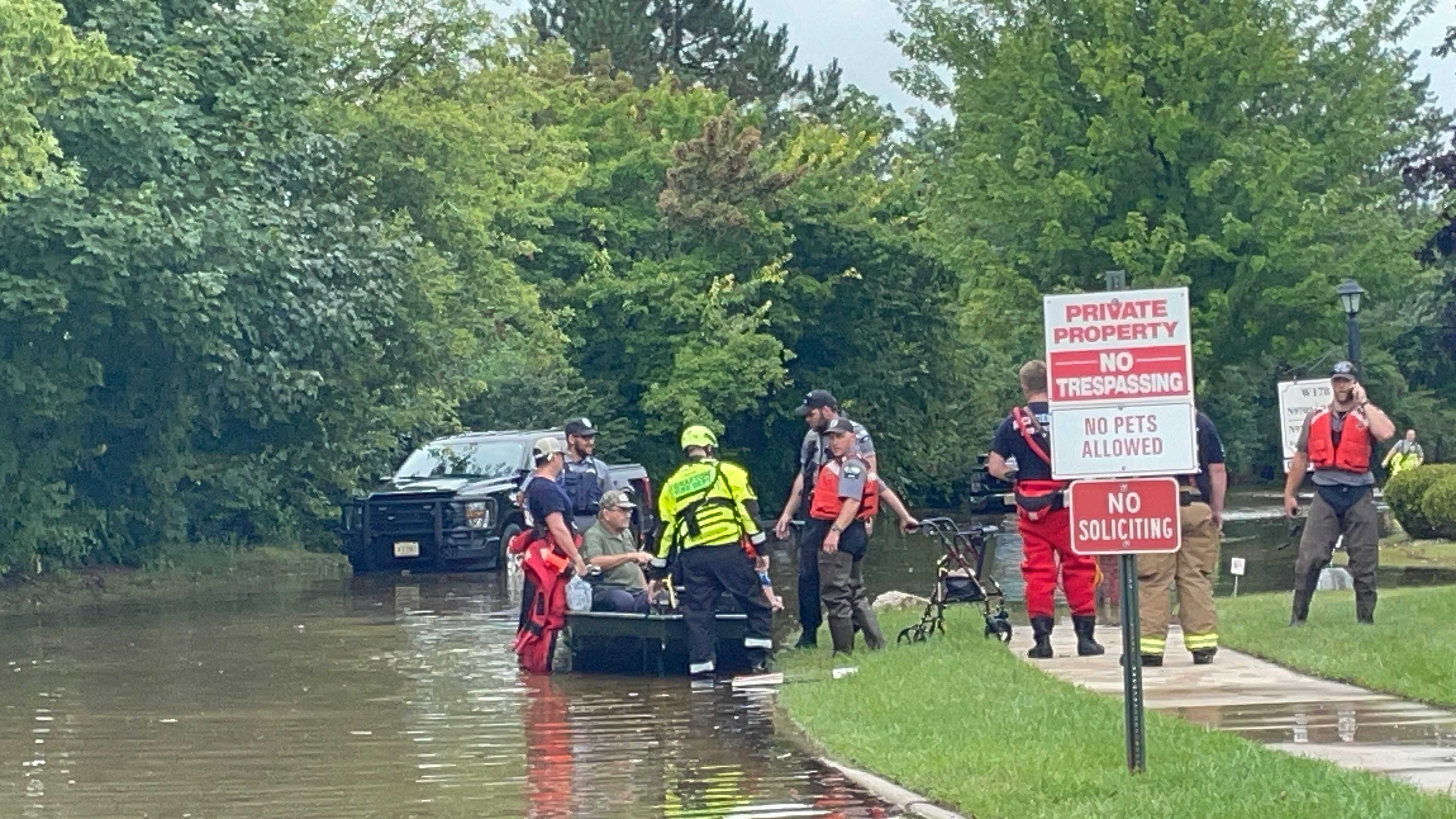 First responders rescue 48 people in voluntary evacuations in Germantown