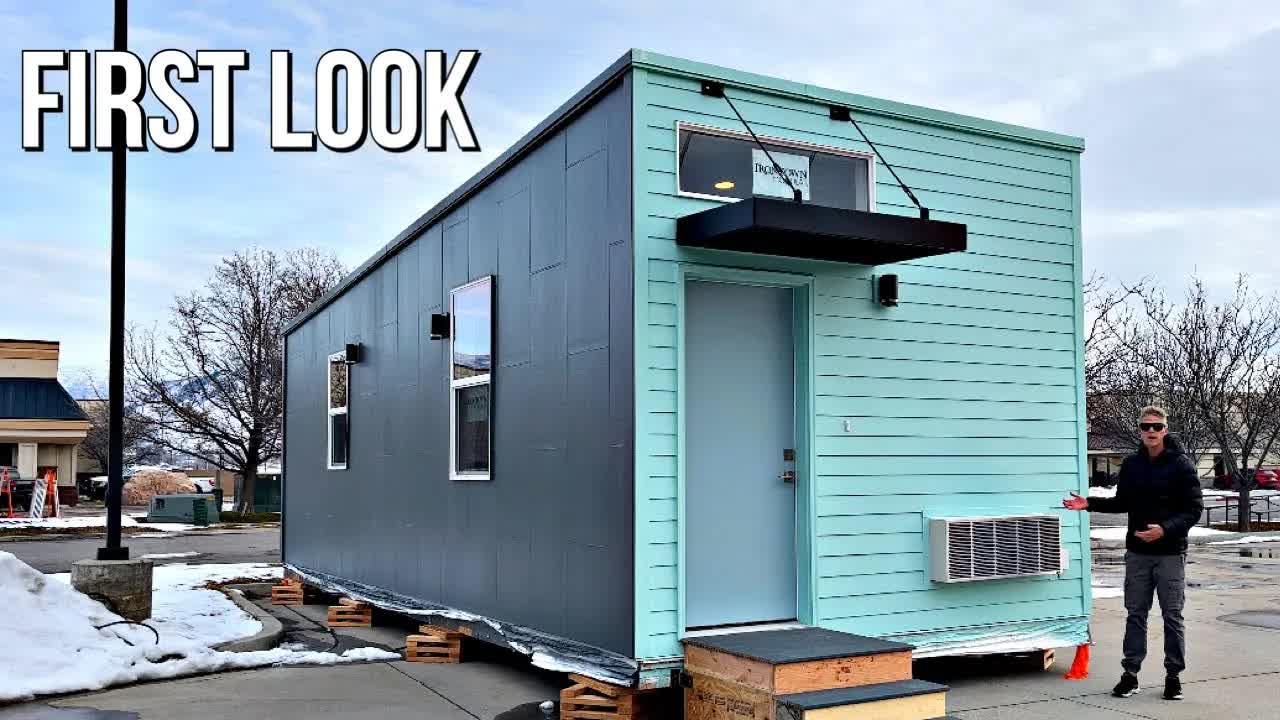 Inside the Hug House! My first look at a PREFAB HOME design I’ve never seen