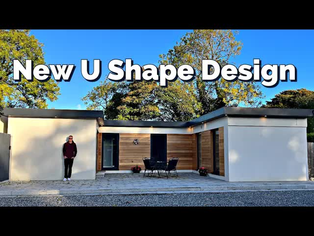 I finally got to see a steel frame prefab home with the new U shape design!