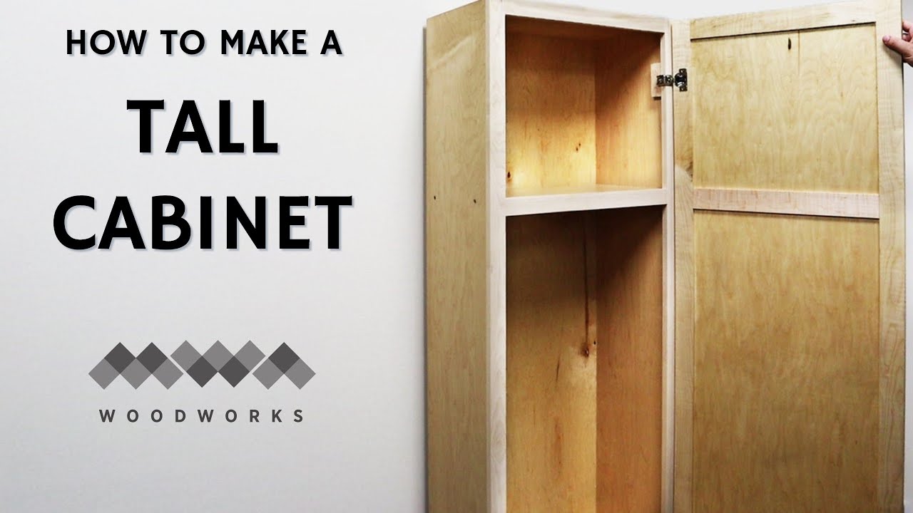 Make your own tall storage cabinet easily
