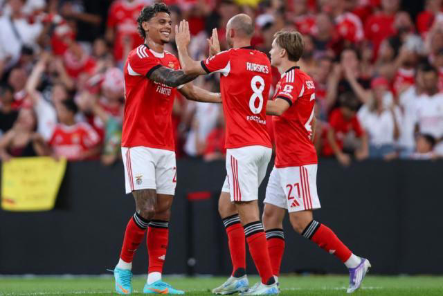 Richard Ríos en Benfica vs. Niza Filipe Amorim / AFP
