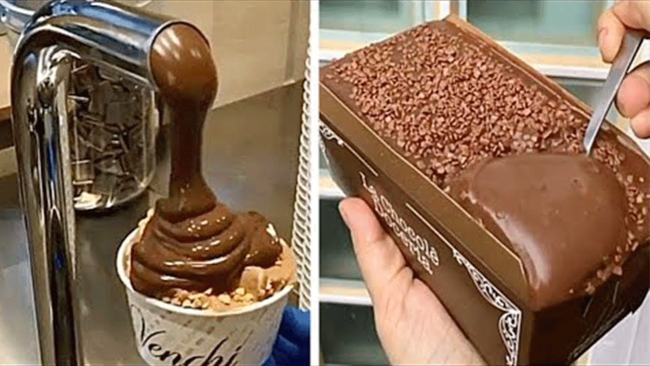 Smooth Chocolate Pour & Rich Dessert Craft | Satisfying Cake Compilation