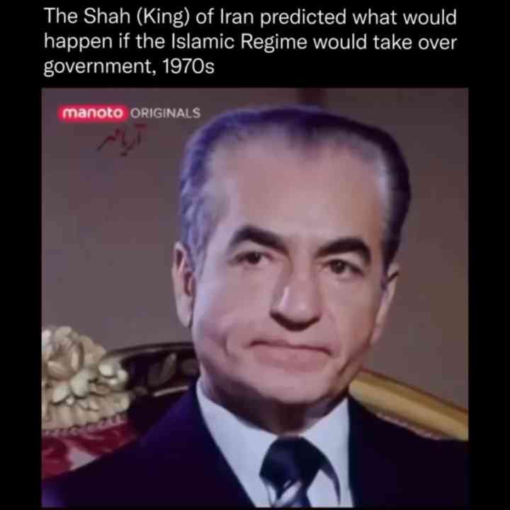 The King Of Iran Talks About What Would Happen If It Fell To Islamic Regime