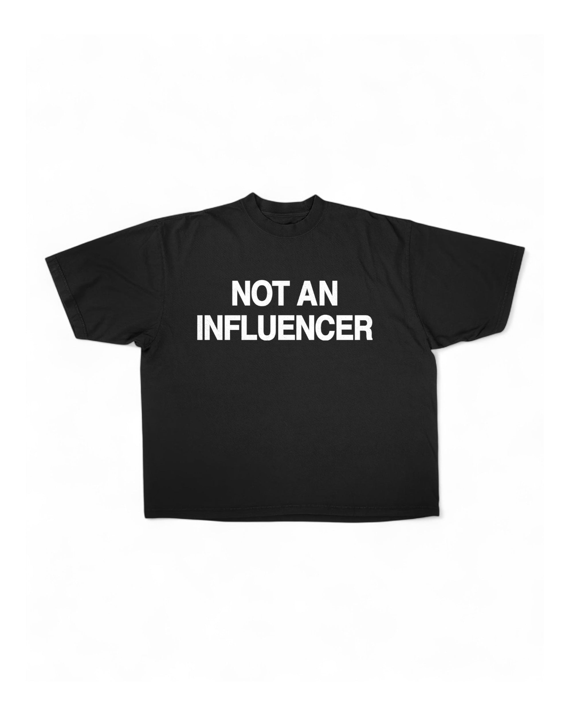 Not An Influencer OG Black Tee