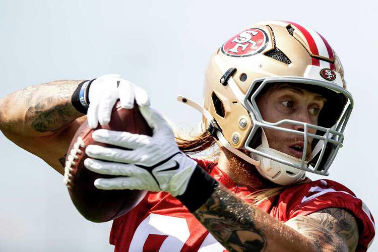 49ers practice report: For George Kittle, the cliff clearly isn't close