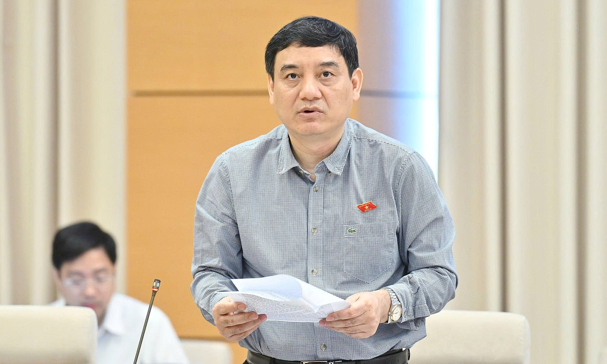 Chủ nhiệm Ủy ban Văn hóa - Xã hội Nguyễn Đắc Vinh. Ảnh: Cổng TTĐT Quốc hội