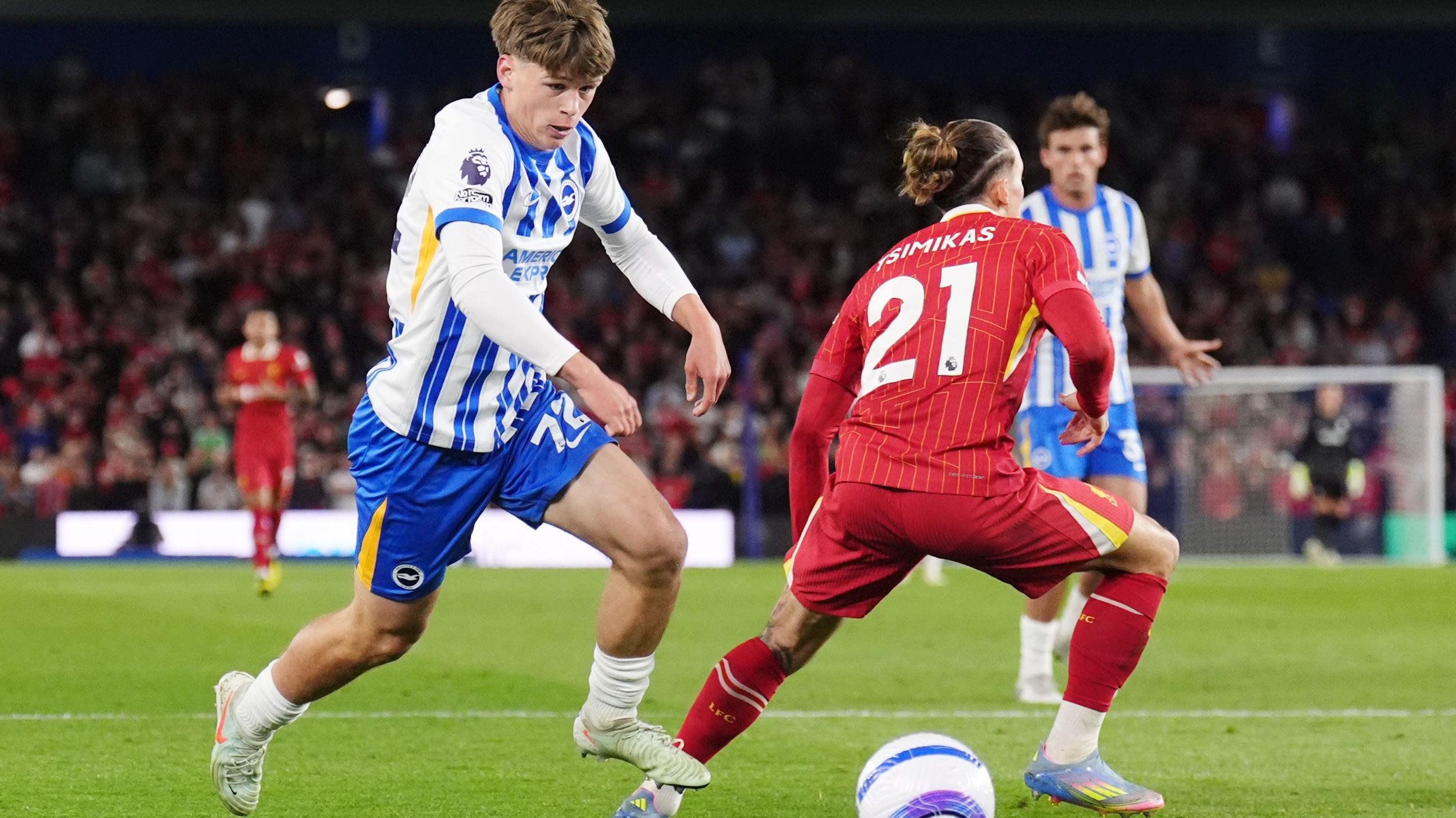 Howell became Brighton's youngest Premier League player when he came off the bench to make his debut in a 3-2 win over newly crowned champions Liverpool in May, aged 17 years and 29 days. He signed his first professional contract, a deal lasting until 2028, in July