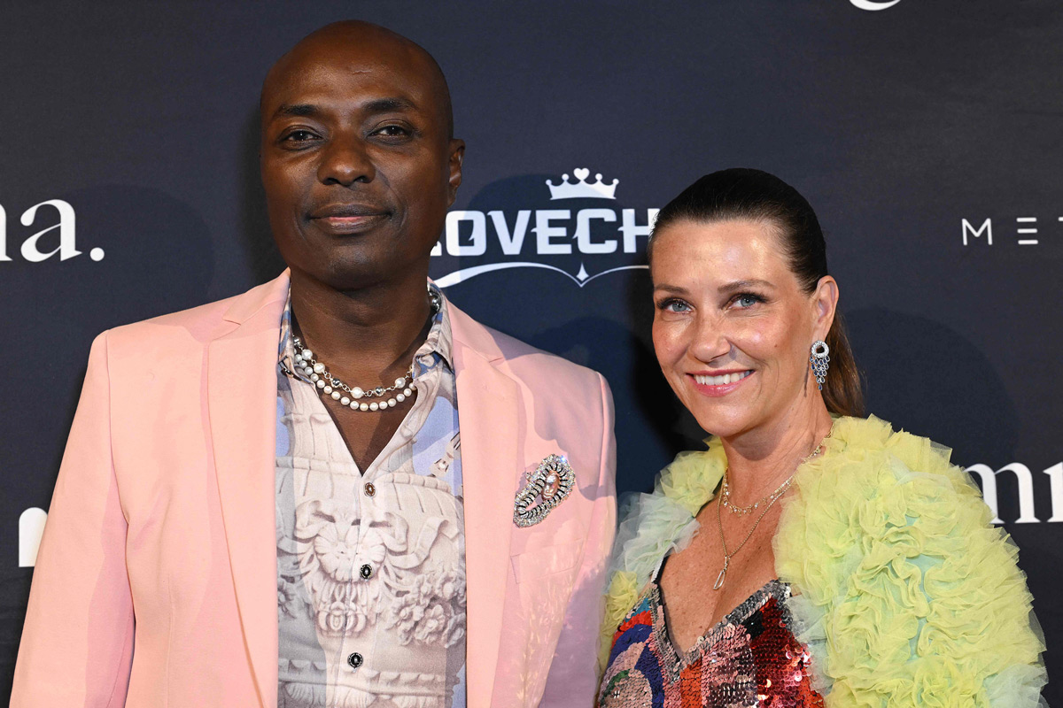 Märtha Louise og Durek Verrett. Foto: Olivia Wong / GETTY IMAGES NORTH AMERICA / AFP)