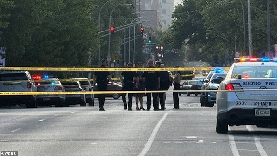 Children Run For Cover As Gunman Opens Fire Near Bus Stop
