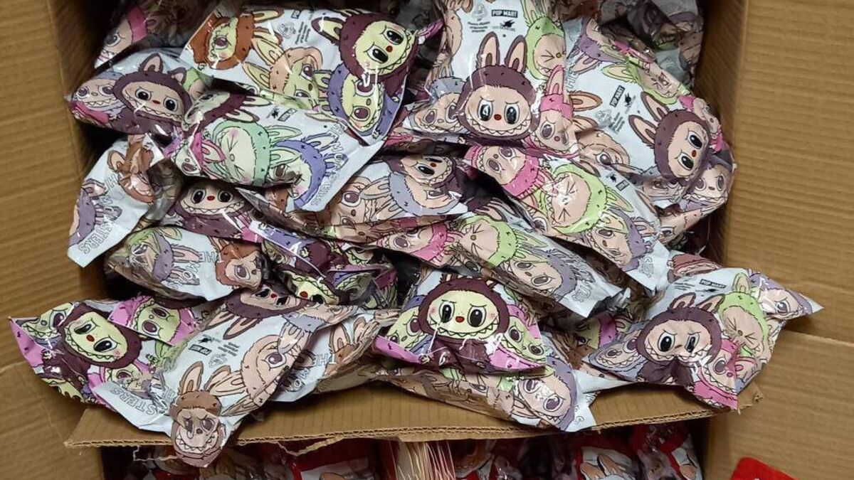 Fake Labubu dolls seized as part of Revenue operations