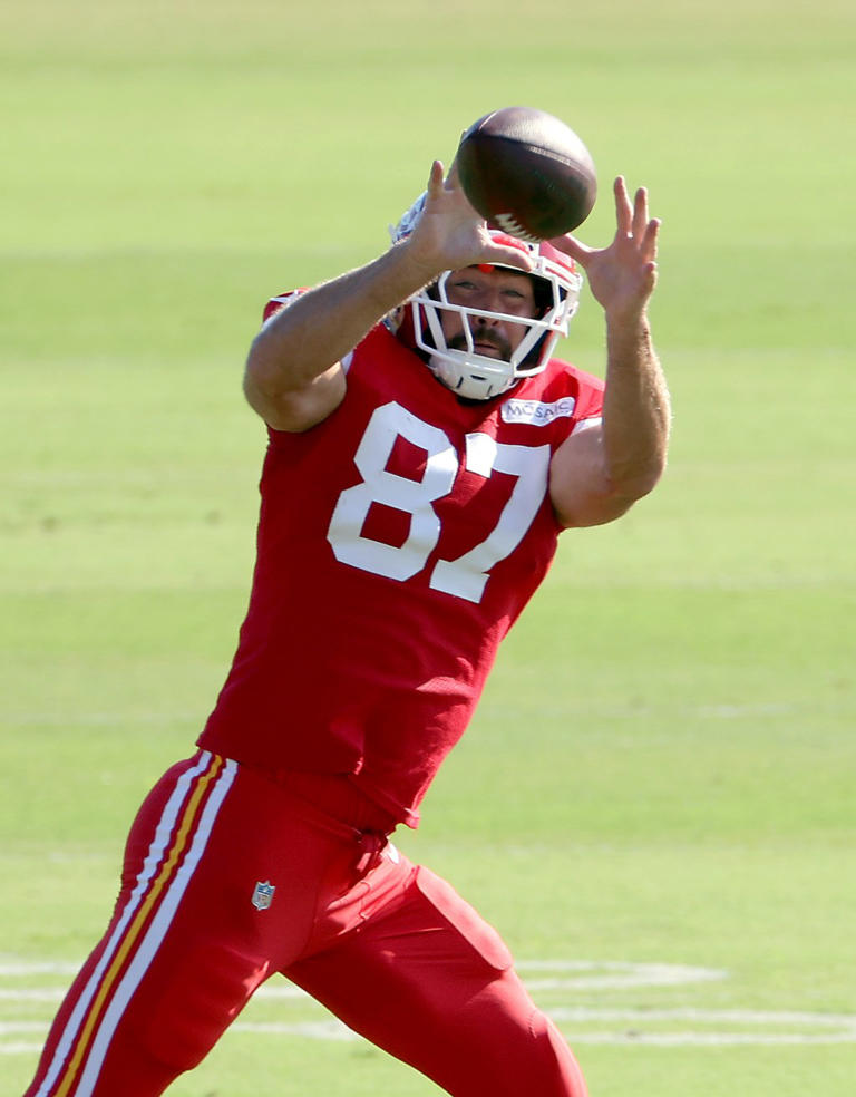 The star tight end is preparing for his 13th NFL season. Getty Images
