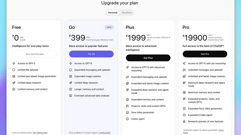 OpenAI Testing ChatGPT India Pricing; New ChatGPT Go Plan Spotted For ...