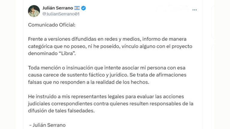 La defensa de Julián Serrano