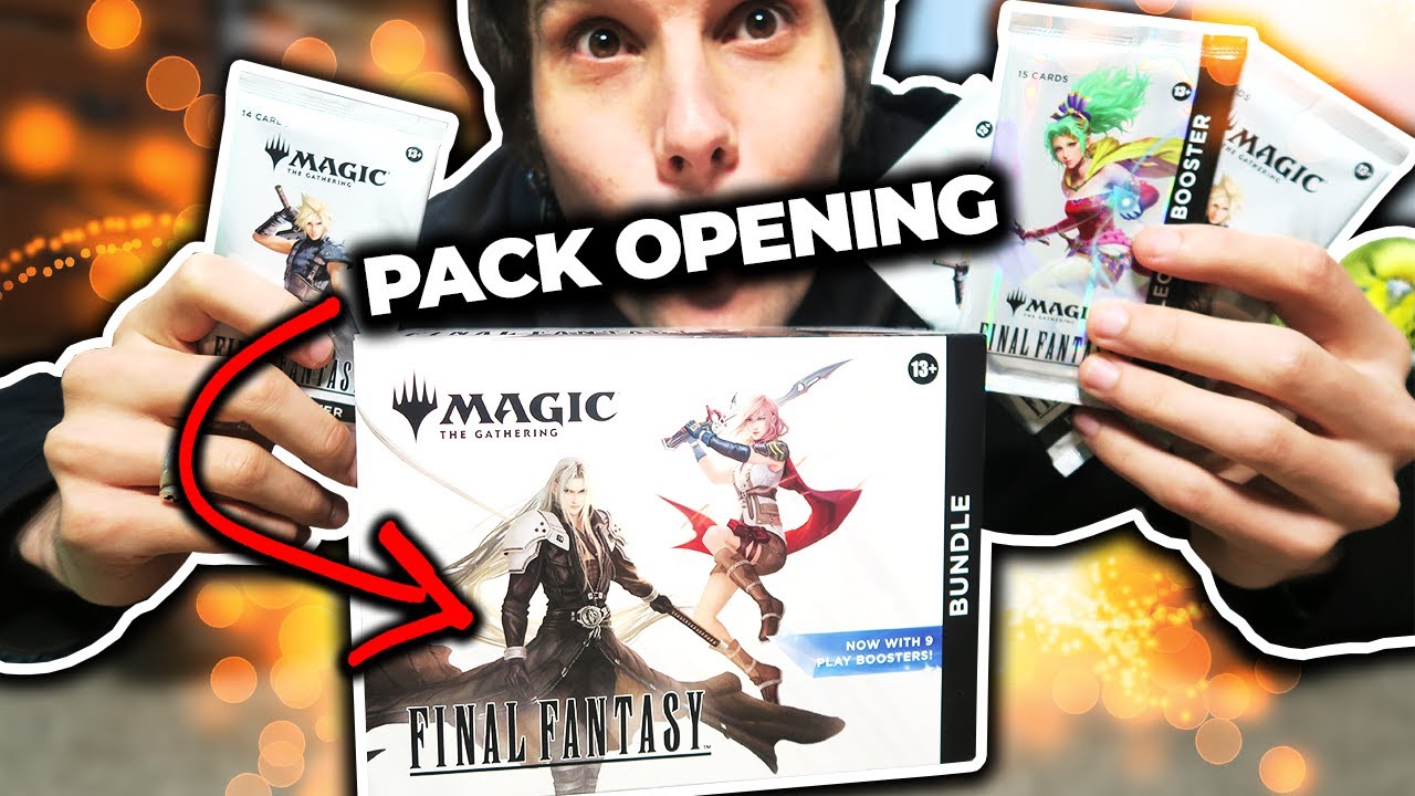 Testing my awful luck opening Magic Final Fantasy card packs