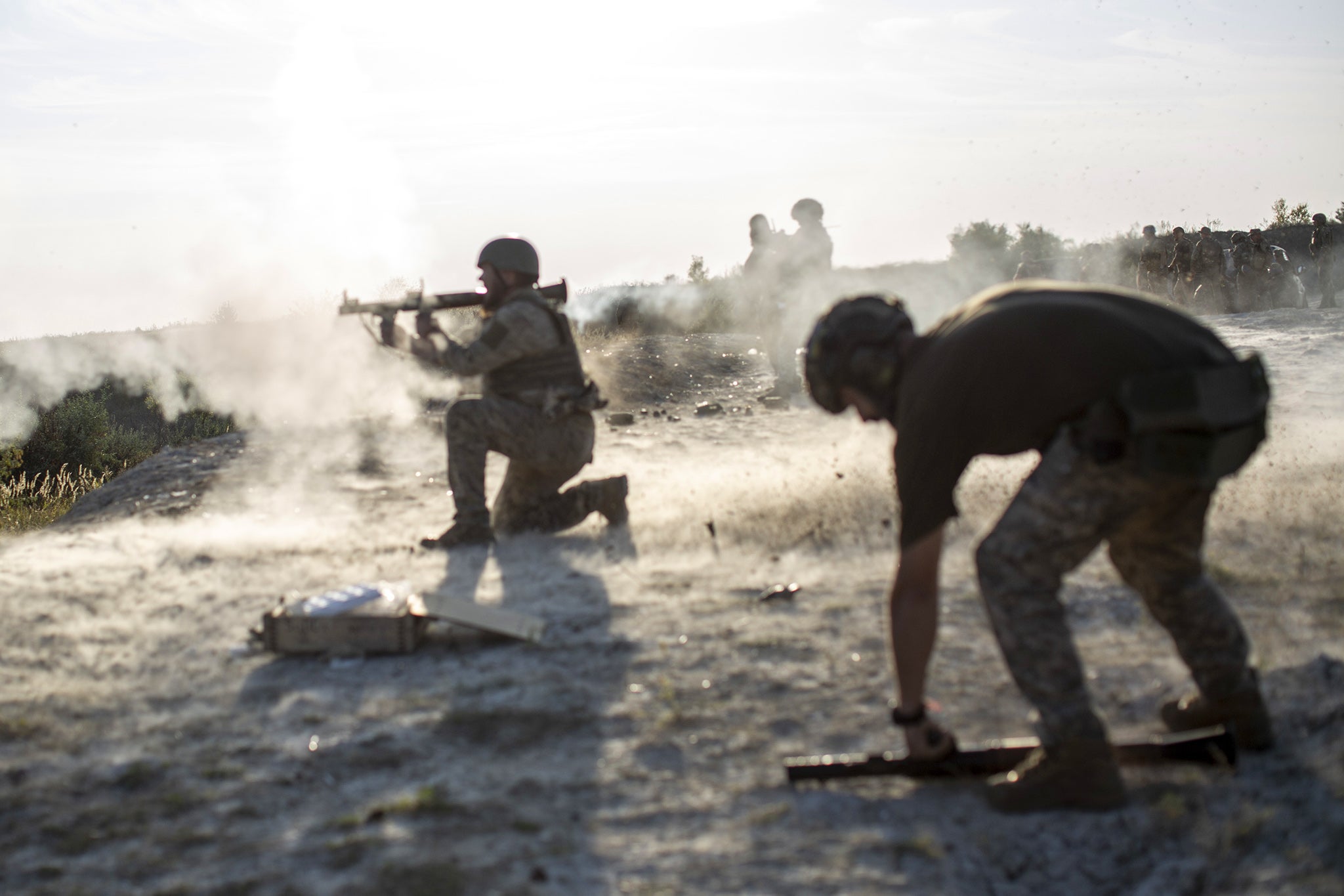 The fortified defensive frontline stretches across Sloviansk, Kramatorsk, Druzhkivka, and Kostiantynivka (Anadolu Agency via Getty Images)