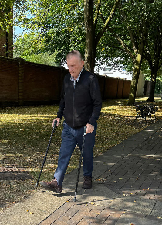 Arthur Ball outside court (Cavendish Press (Manchester) Ltd)