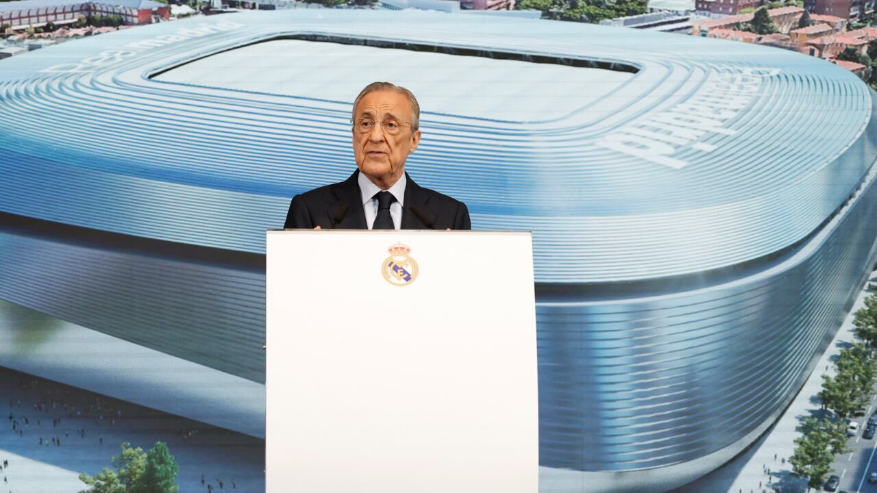 Real Madrid presentó su nueva superestrella: Florentino Pérez da Real Madrid presentó su nueva superestrella: Florentino Pérez da