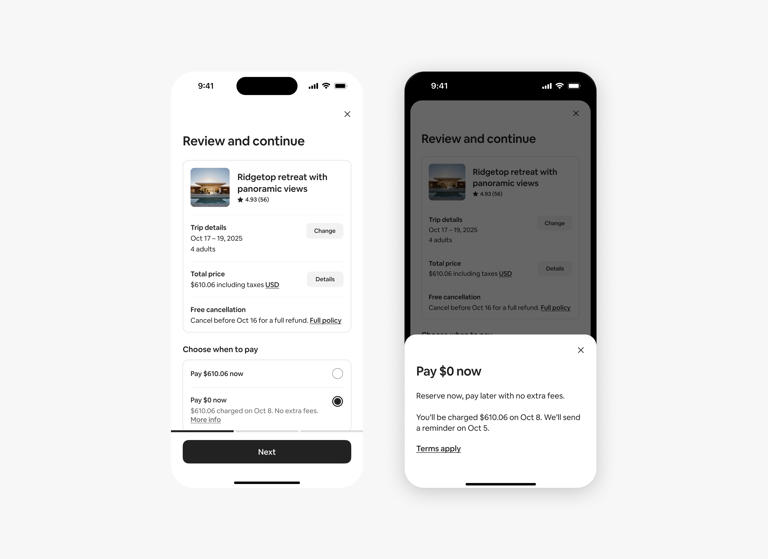 Airbnb expands its 'Reserve now, pay later' globally