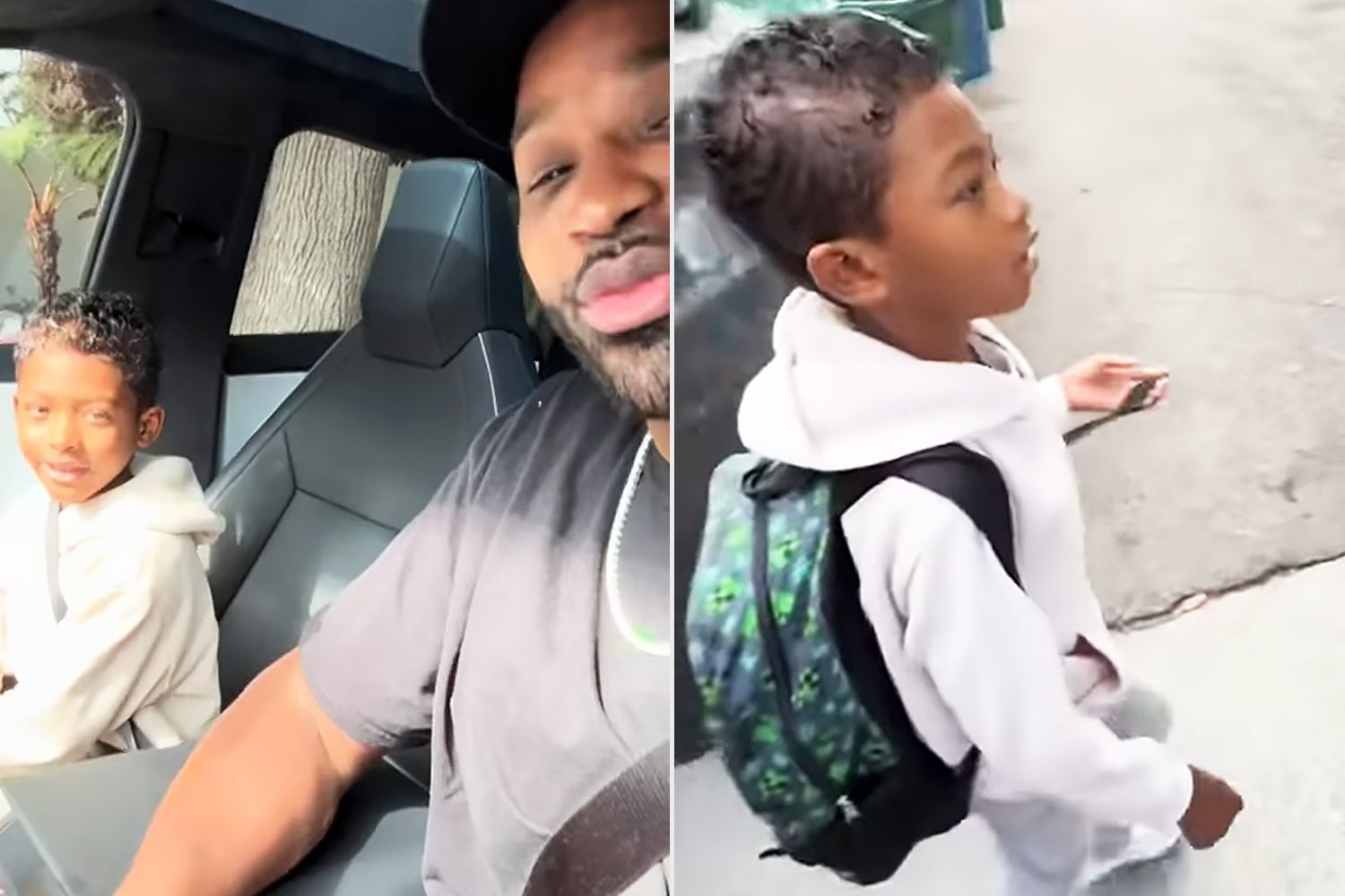 Tristan Thompson's Son Prince, 8, Gets to Sit Front Seat of His Dad's