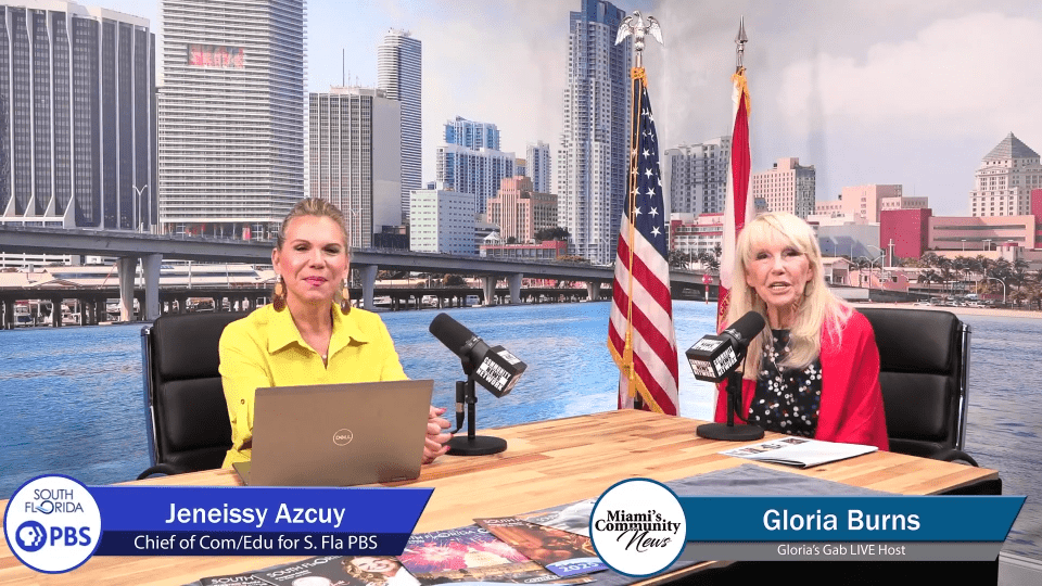 Gloria burns meets with jeneissy azcuy chief of communications
