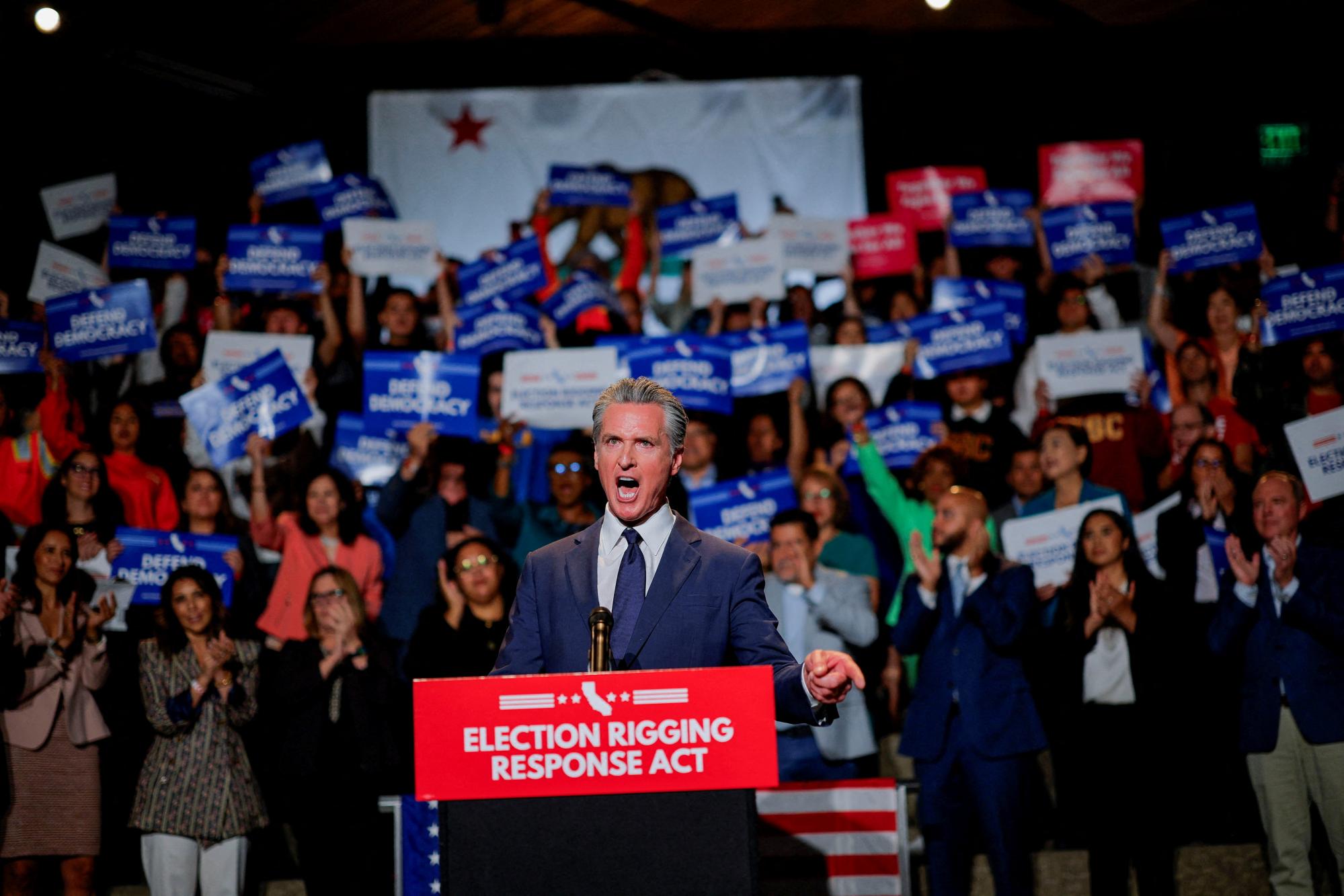 Newsom says California will push to redraw maps in riposte to Texas plan