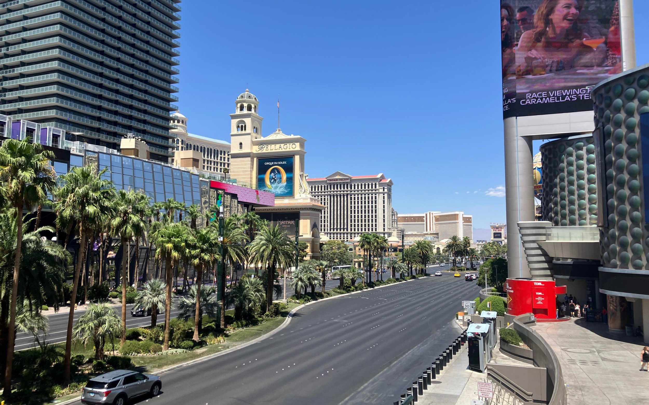 The Las Vegas Strip feels nowhere near as busy