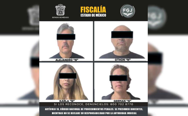 Ficha de detenidos de Lord Pádel y cercanos Foto: Especial