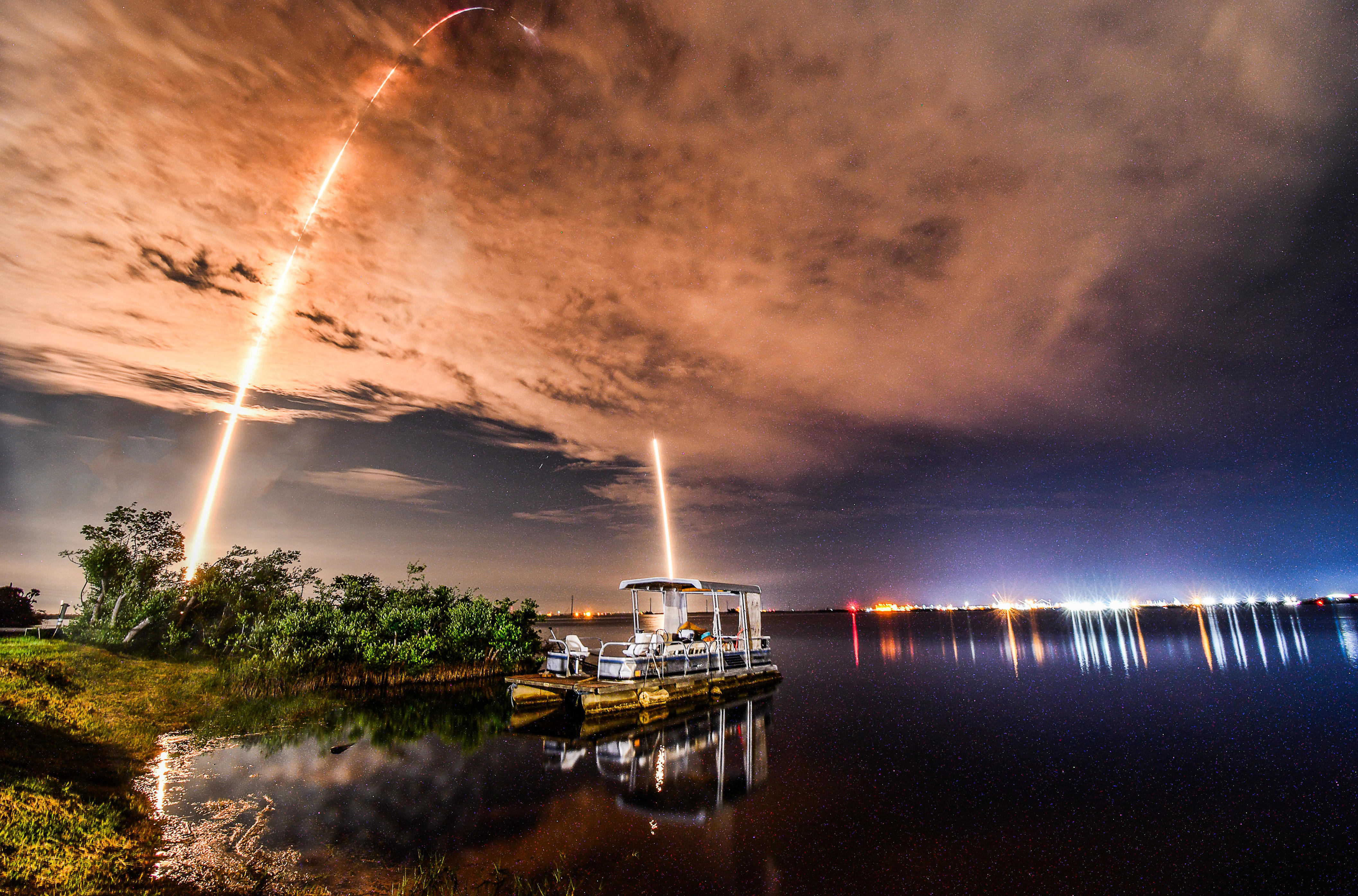 Late-night launch shot rockets off the page with color, movement ...