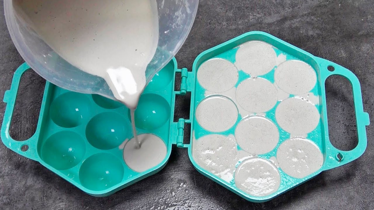 DIY gypsum egg tray craft