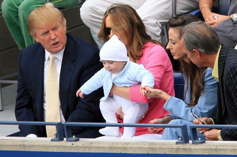 14 rare photos provide a glimpse into Barron Trump's life throughout ...