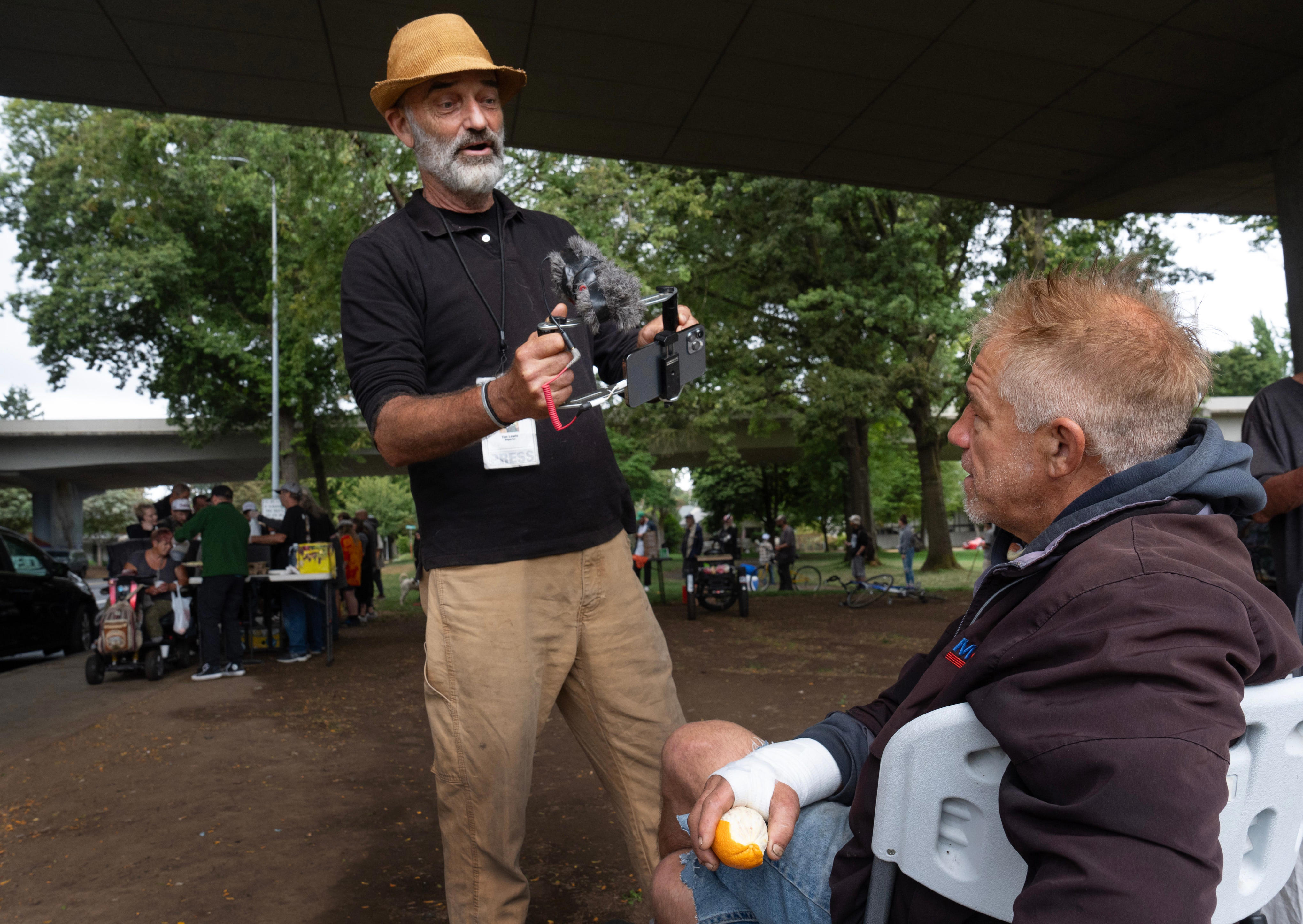 Eugene Police Department media personnel will no longer wear 'PRESS' badges