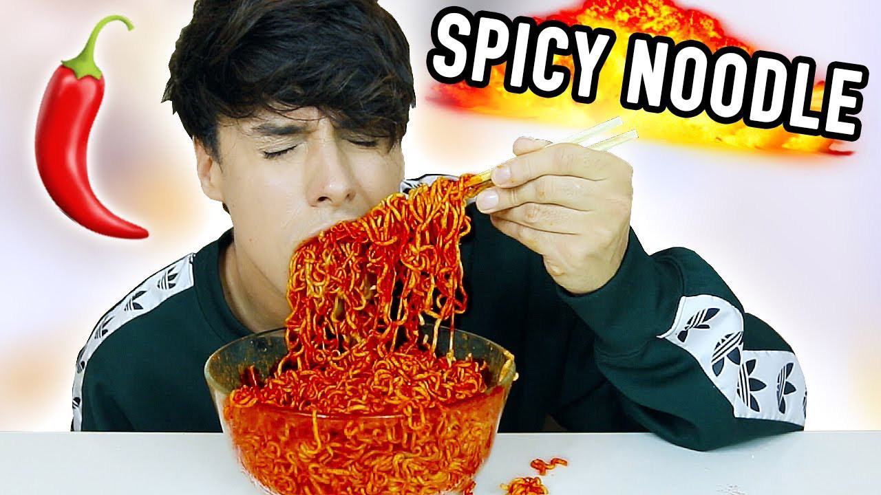 Extremely Spicy Noodle Challenge Painful Mukbang Extremely Spicy Noodle Challenge Painful Mukbang
