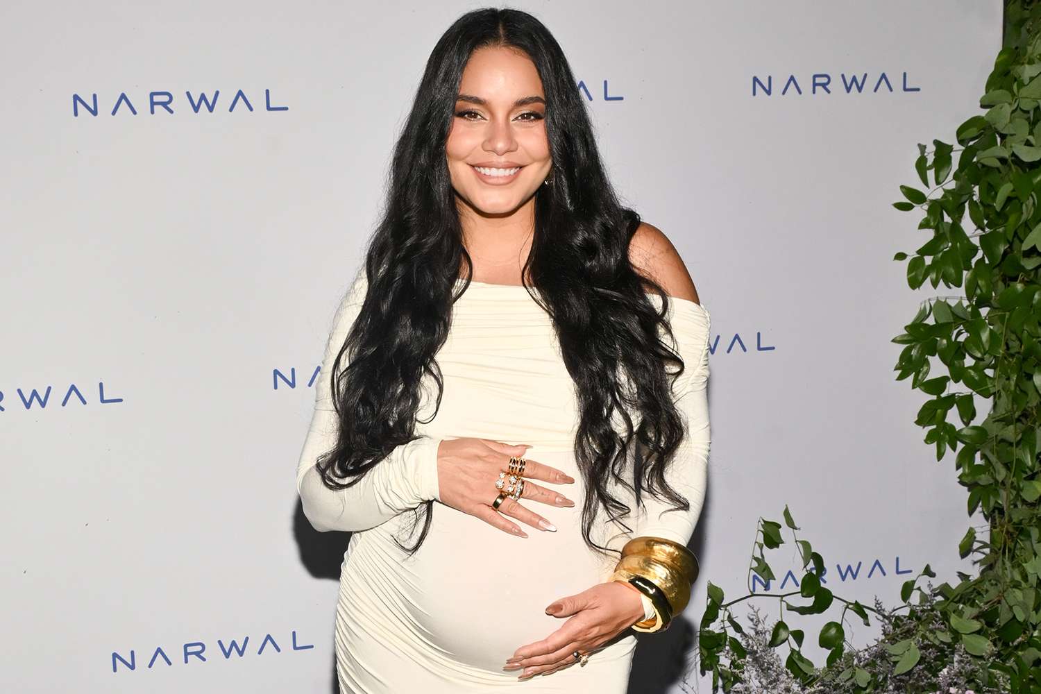 Pregnant Vanessa Hudgens Glows in White as She Steps Out for First