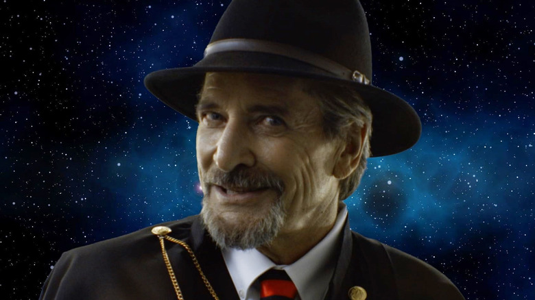 Dirk Benedict as Jack Strange in space in Space Ninjas