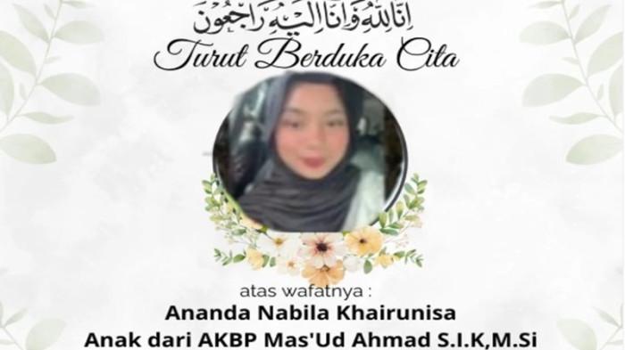 Nabila Khairunisa, Anak Kapolsek Solok Tewas dalam Kecelakaan Kereta Api di Padang