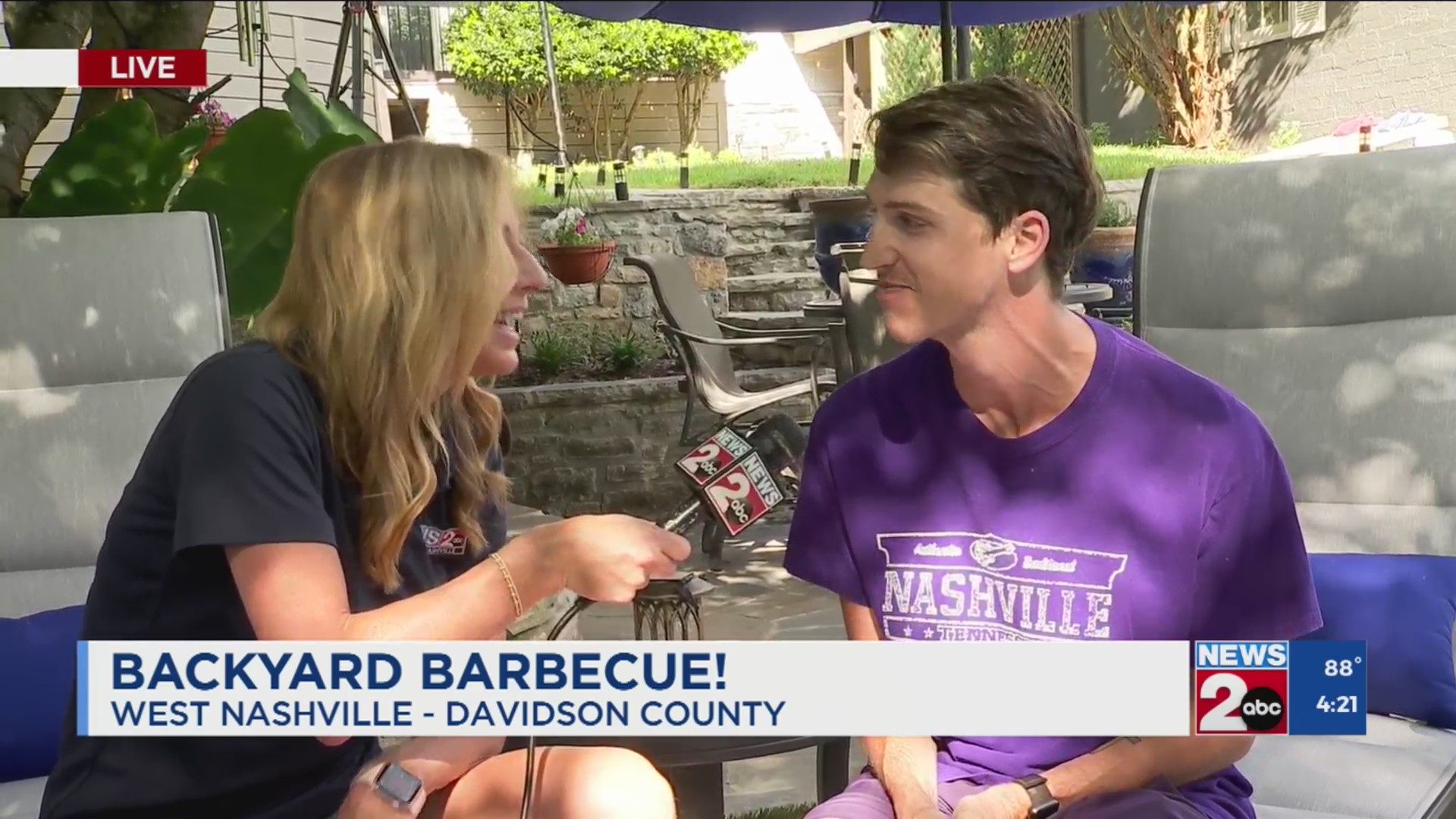 Danielle Breezy's backyard BBQ forecast in West Nashville
