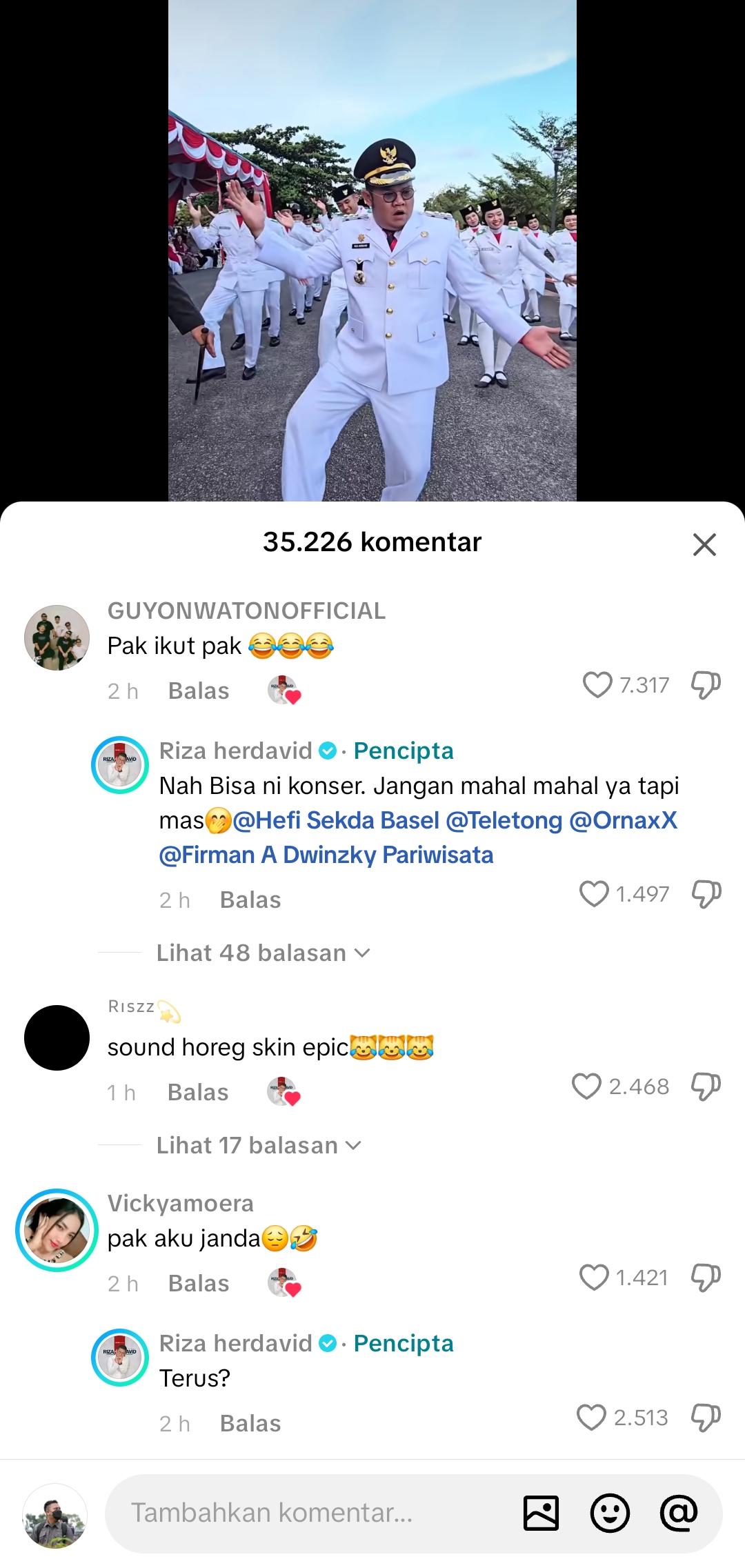 Video 20 Detik Joget Bupati Bangka Selatan Viral di TikTok dengan 29,8 Juta Penayangan