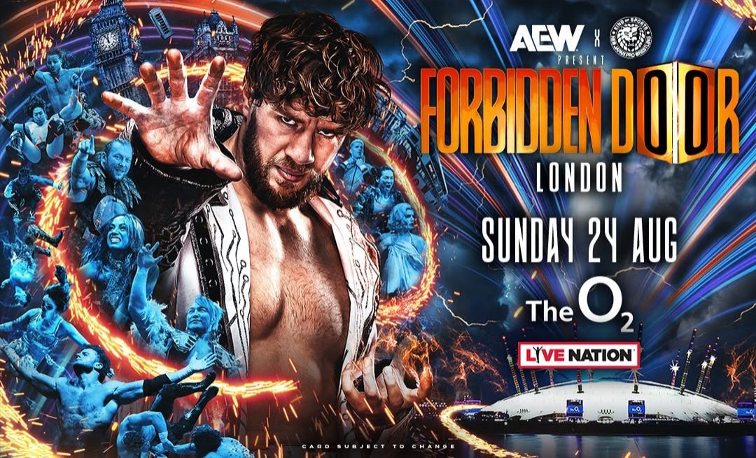 Poster for AEW x NJPW Forbidden Door London 2025 with Will Ospreay