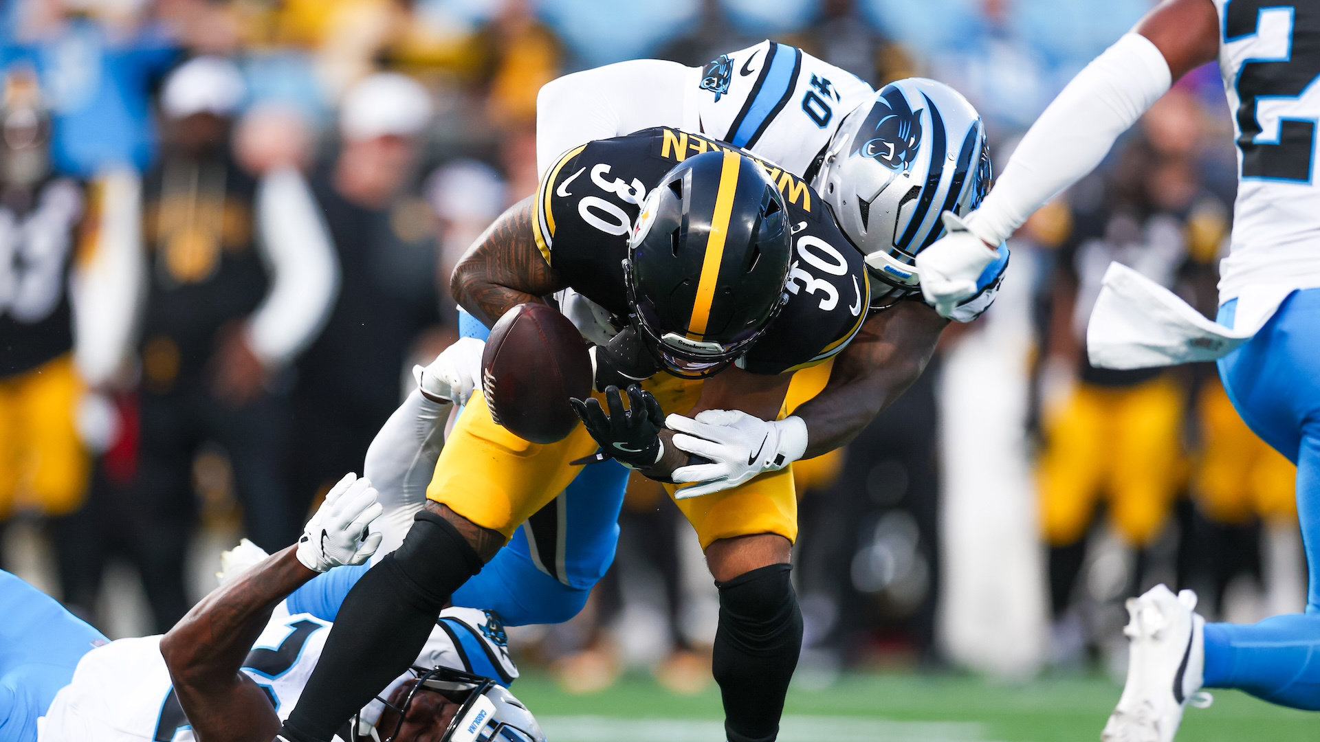 Steelers Jaylen Warren Put on Notice After Preseason Fumble Steelers Jaylen Warren Put on Notice After Preseason Fumble