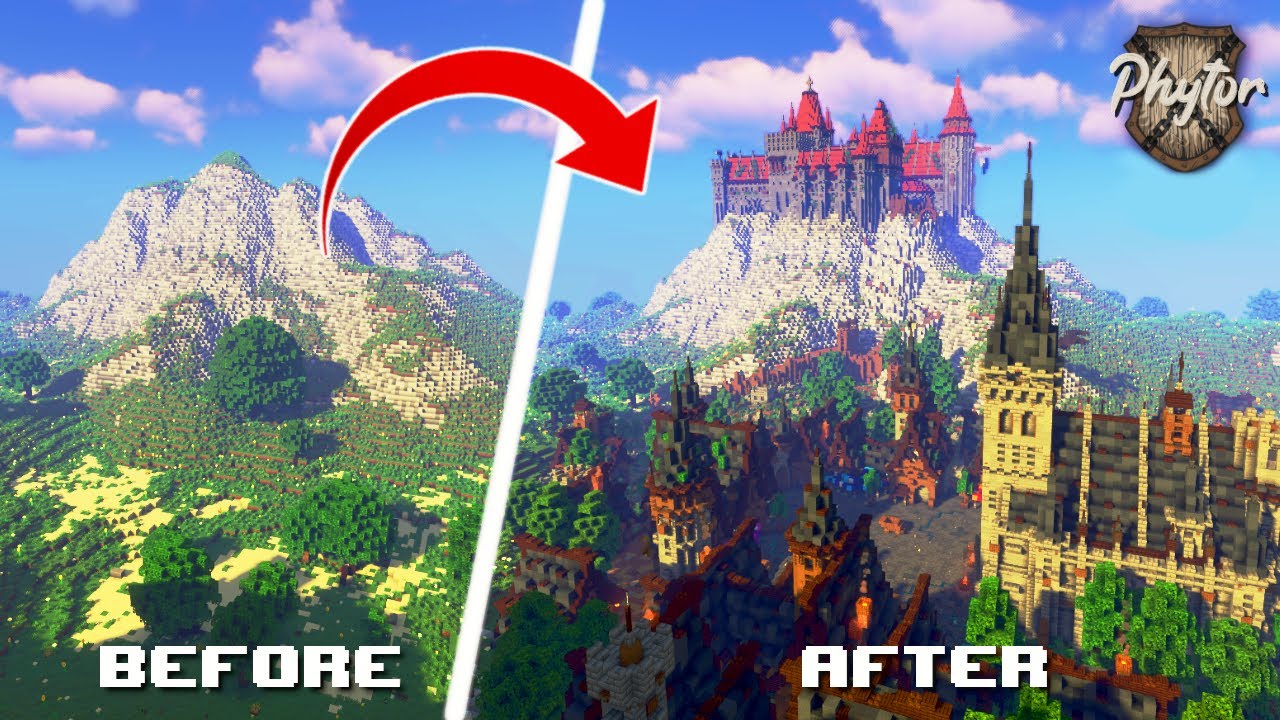Minecraft: Medieval Halloween Town and Dracula Castle