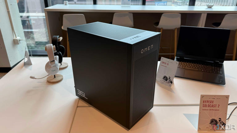 HP Omen 35L Stealth gaming desktop.
