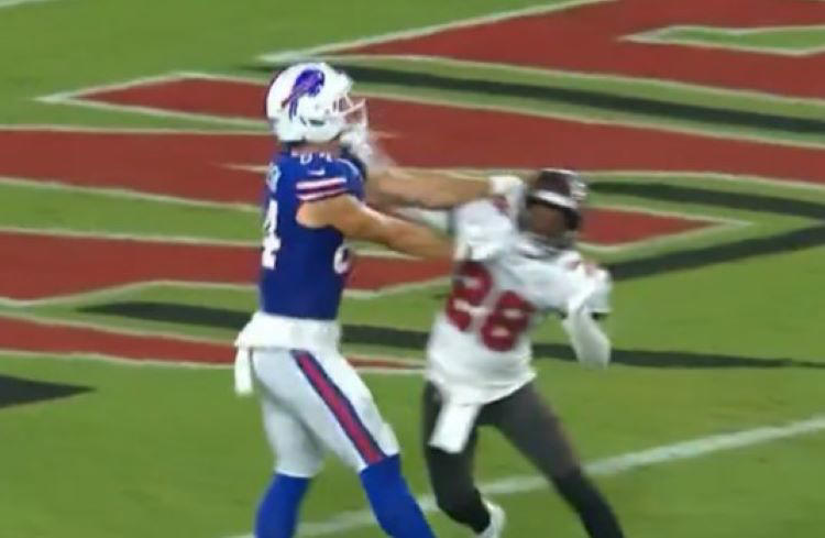 Shilo Sanders ejected for throwing punch during Bills-Buccaneers preseason  game
