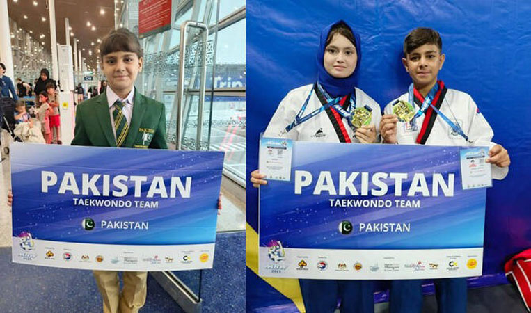 Tiga bersaudara Pakistan meraih empat medali dalam kejuaraan taekwondo